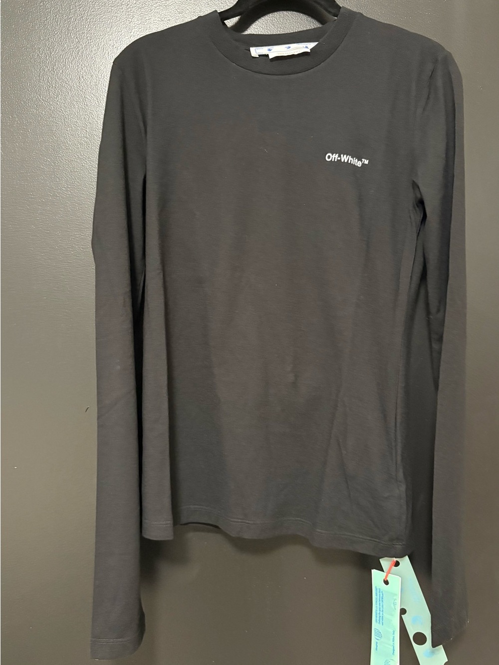 OFF-WHITE Black and White Long Sleeve Jersey NWT